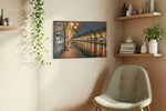 Reflections of a Lanterned Night urban canvas print, hanging on wall — view 2