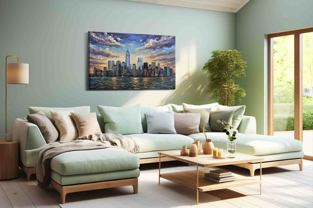 Skyline Symphony at Sunset II – urban canvas wall art, gallery-wrapped, ready to hang