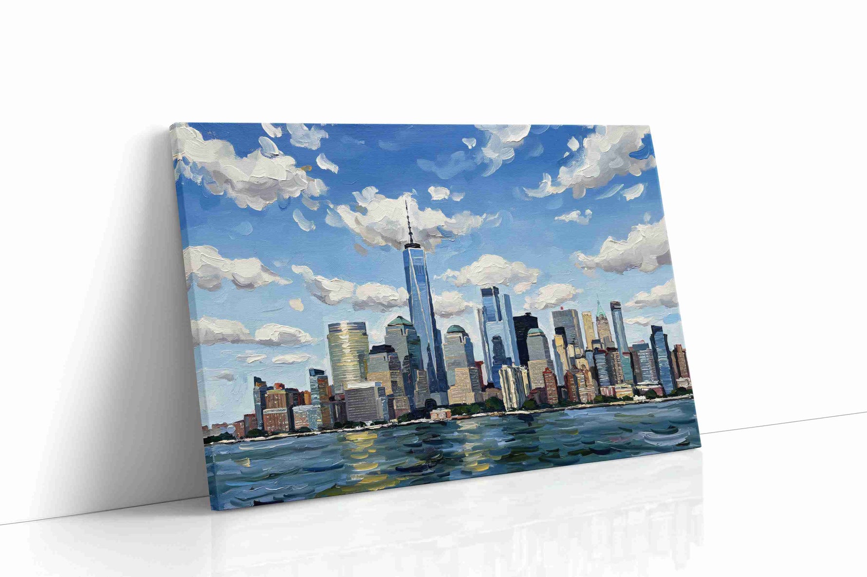 Skyscraper Symphony landscape canvas print, gallery-wrapped, ready to hang