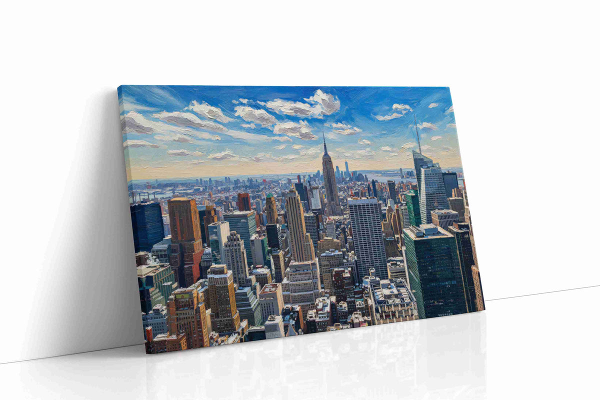 Skyscraper Symphony II urban canvas print, gallery-wrapped, ready to hang