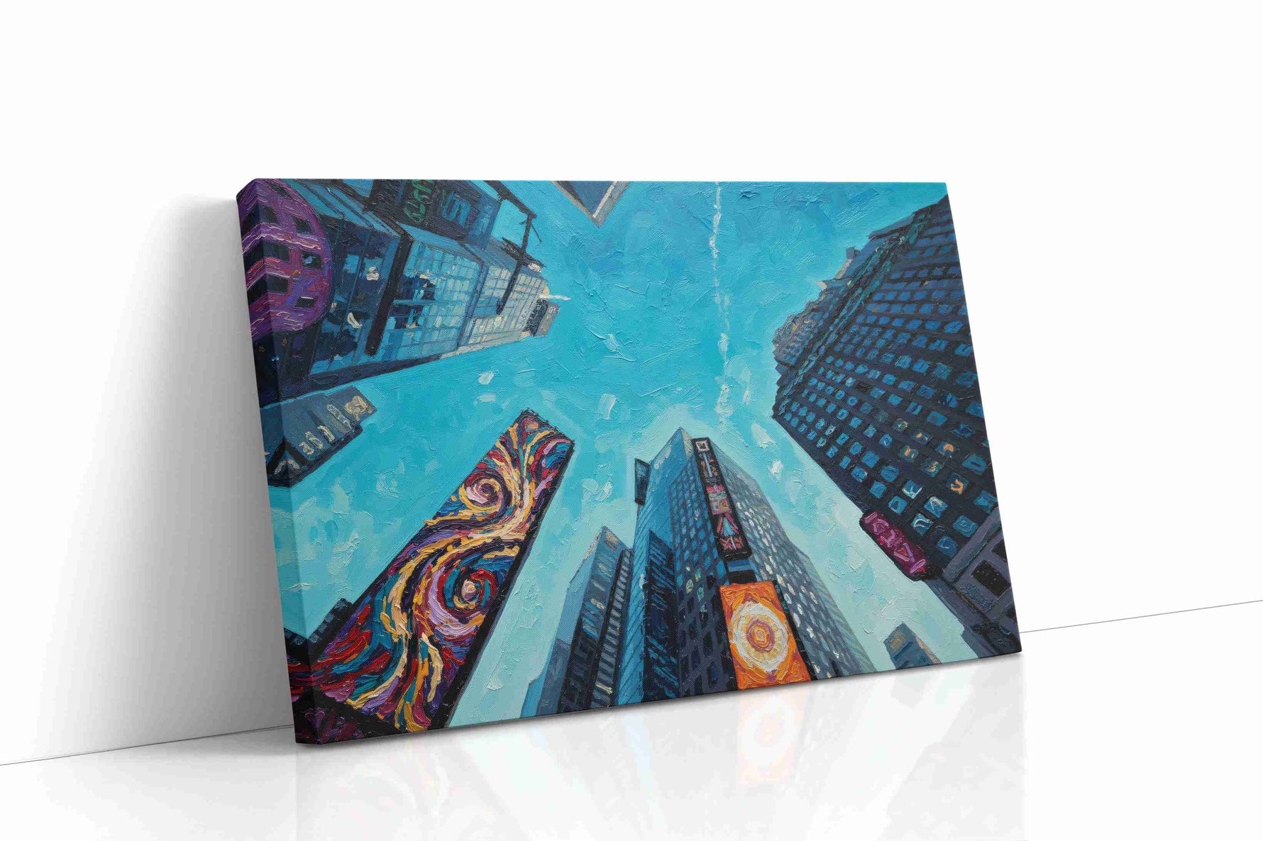 Skyscraper Symphony III urban canvas print, gallery-wrapped, ready to hang