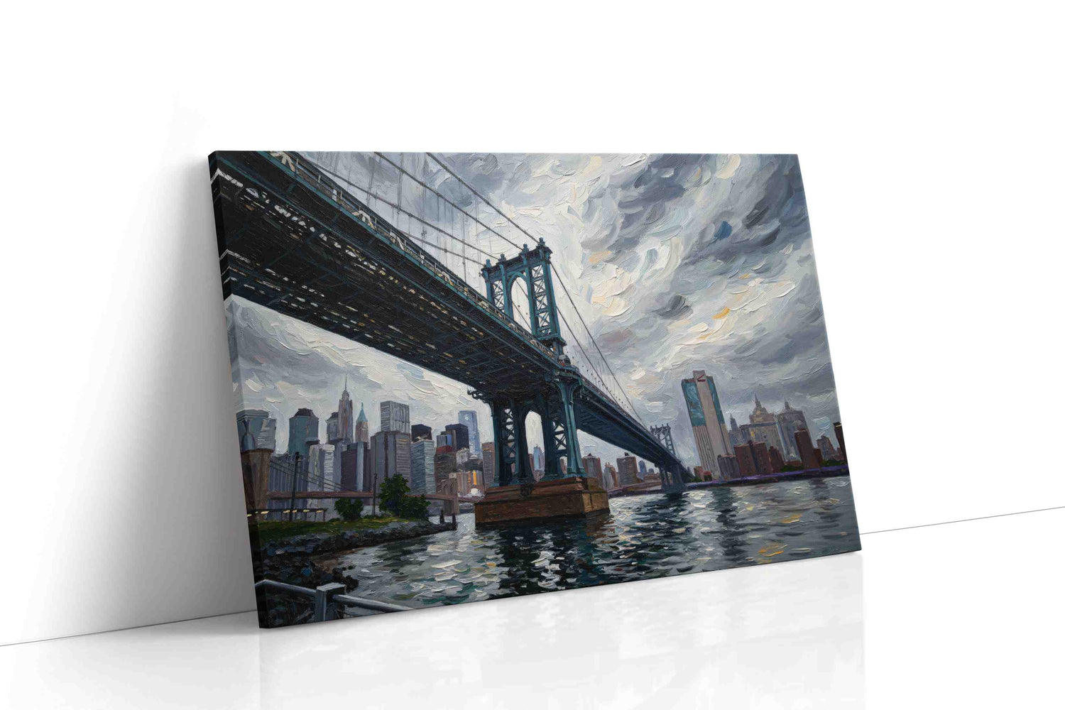Skyward Steel Symphony urban canvas print, gallery-wrapped, ready to hang