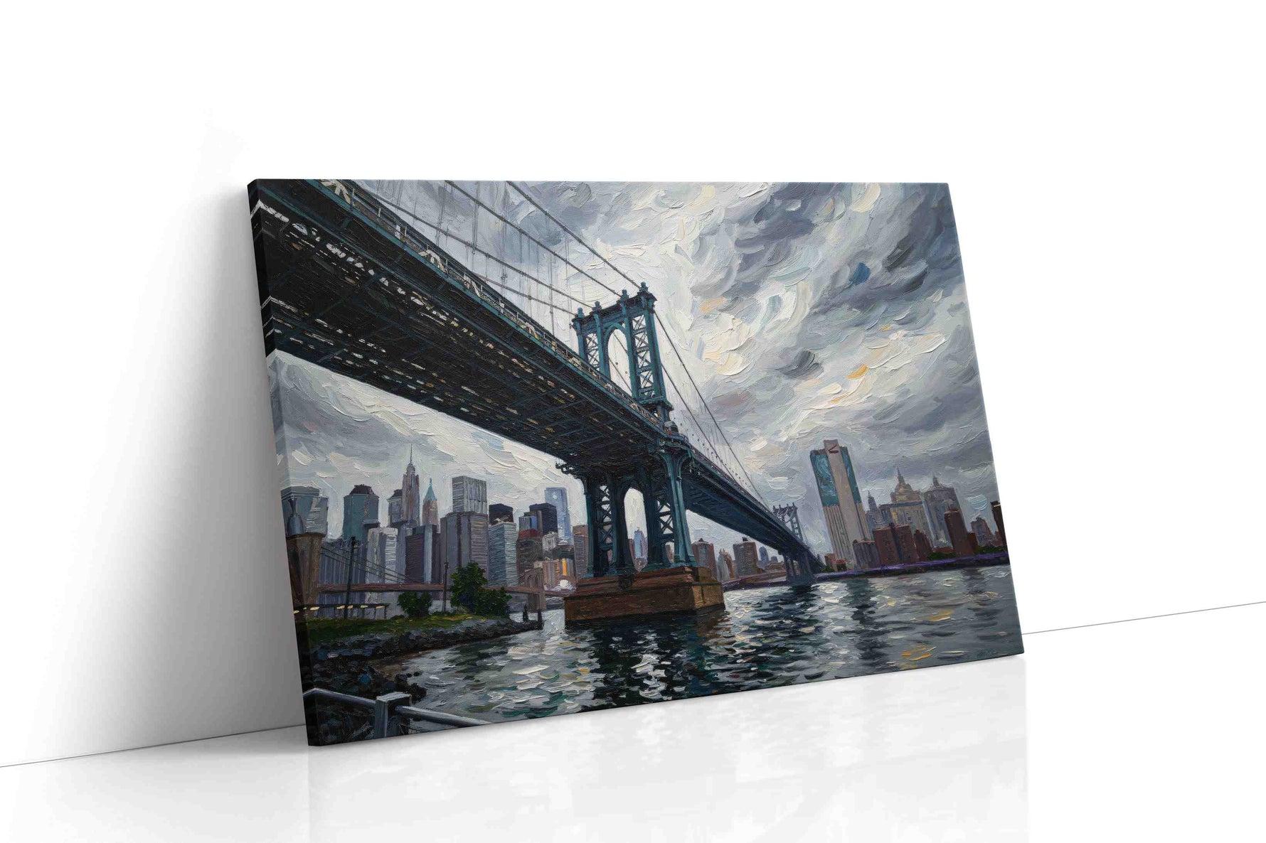 Skyward Steel Symphony urban canvas print, gallery-wrapped, ready to hang