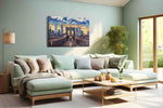 Sunset Passage Over Dreams landmarks canvas print, hanging on wall
