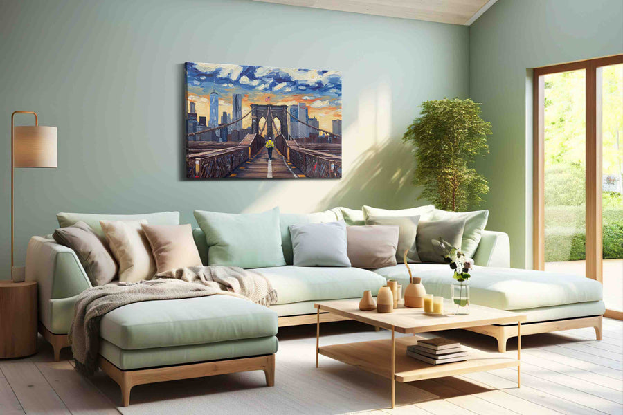 Sunset Passage Over Dreams landmarks canvas print, hanging on wall