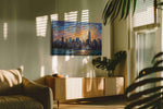 Sunset Symphony Over the Skyline – urban canvas wall art, gallery-wrapped, ready to hang