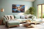 Urban Ascent urban canvas print, hanging on wall
