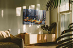 Urban Symphony of Yellow urban canvas print, on wall, lifestyle preview