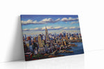 Vibrant Urban Symphony urban canvas print, gallery-wrapped, ready to hang