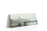 Whispers of Parisian Mist landmarks canvas print, gallery-wrapped, ready to hang
