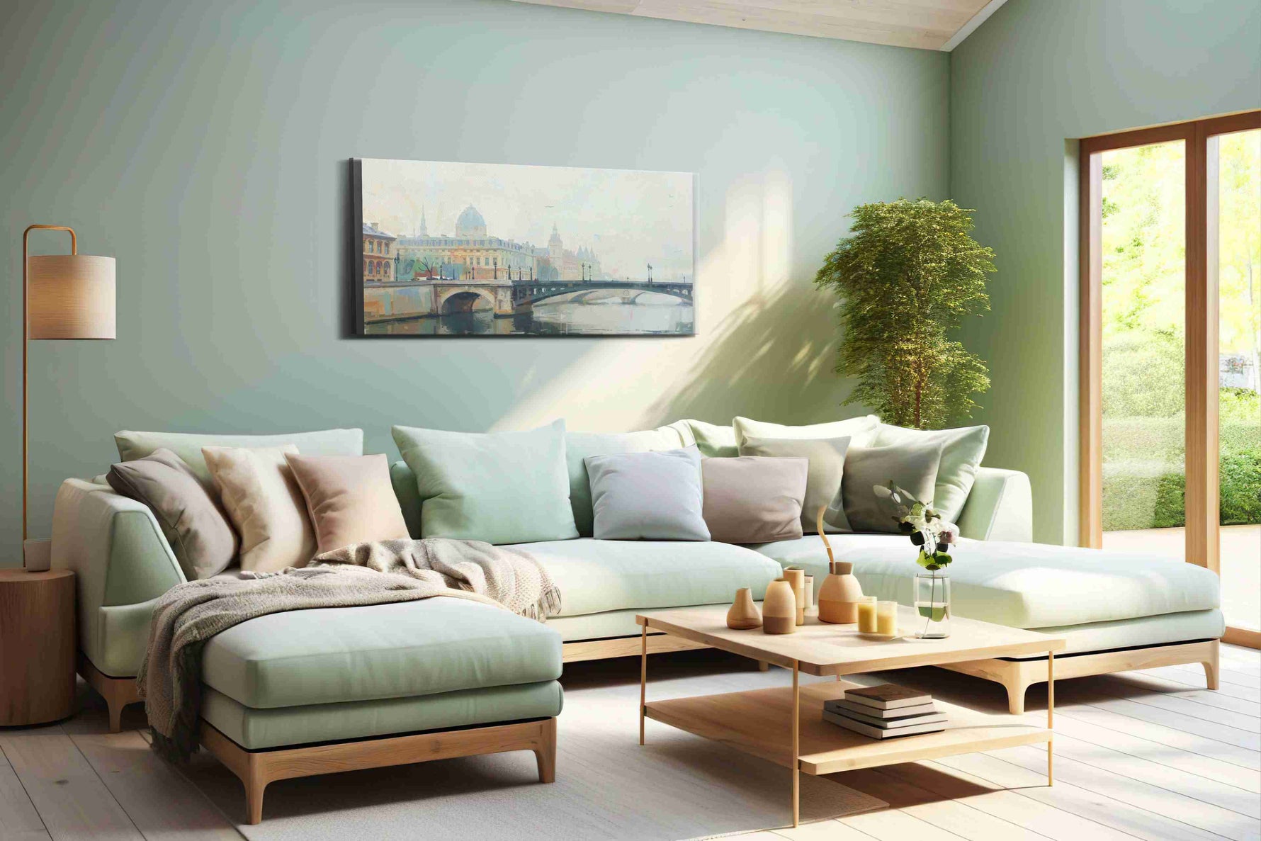 Whispers of Parisian Mist – landmarks canvas wall art, gallery-wrapped, ready to hang
