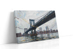 Whispers of the Steel Giant urban canvas print gallery-wrapped landscape canvas studio shot