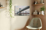 Whispers of the Steel Giant urban canvas print, hanging on wall
