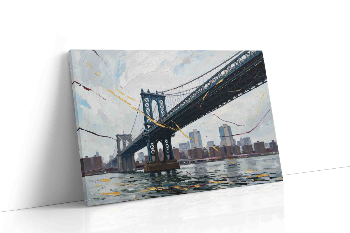Whispers of the Steel Giant urban canvas print, gallery-wrapped, ready to hang
