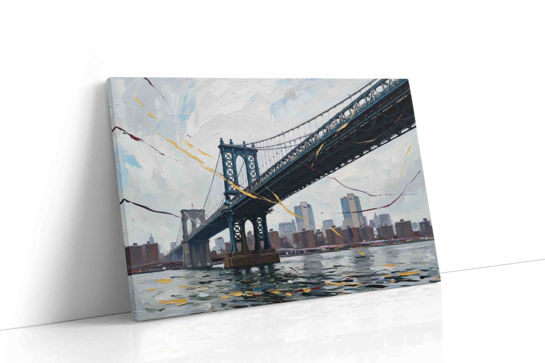 Whispers of the Steel Giant urban canvas print, gallery-wrapped, ready to hang