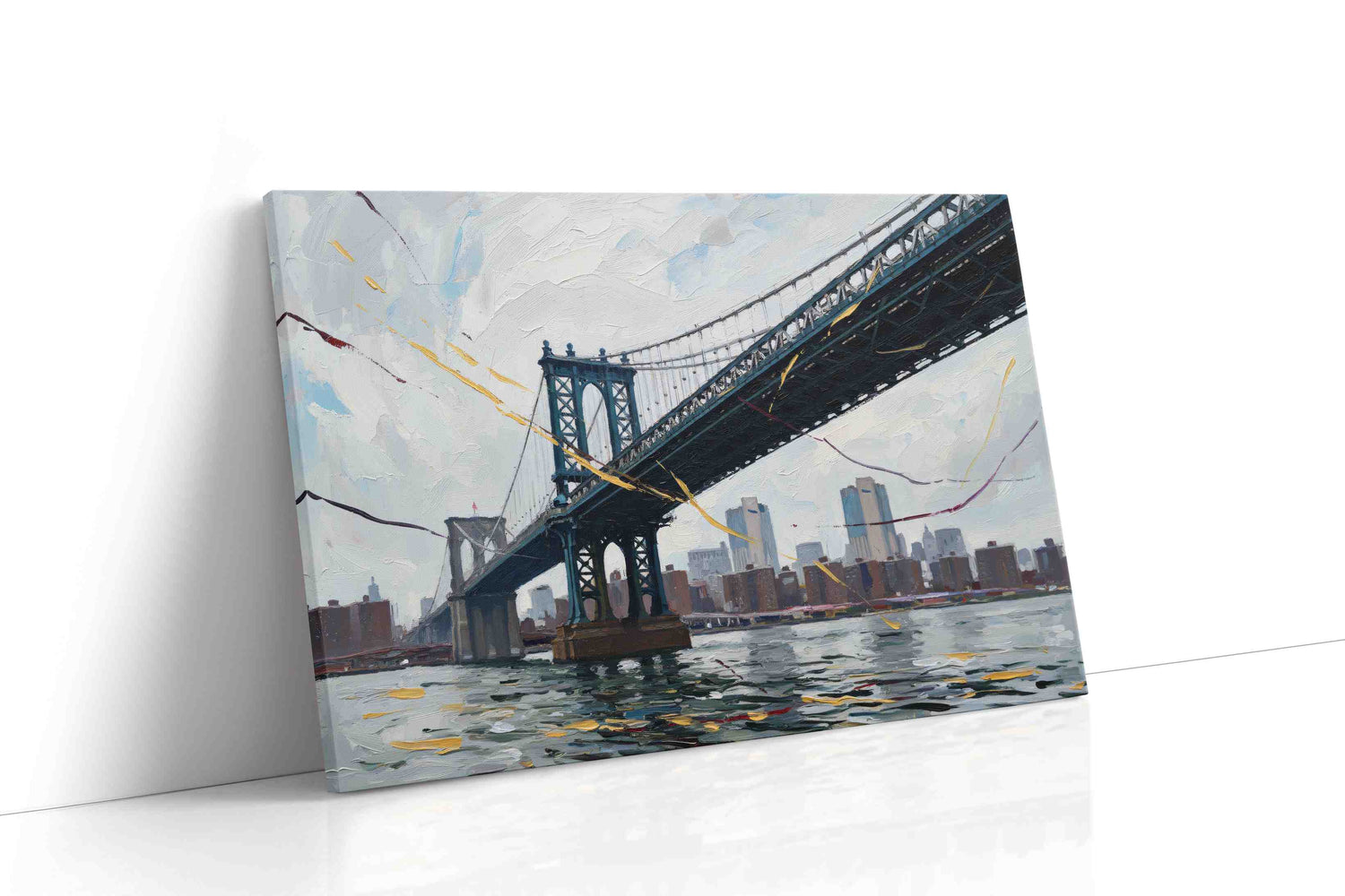 Whispers of the Urban River urban canvas print, gallery-wrapped, ready to hang