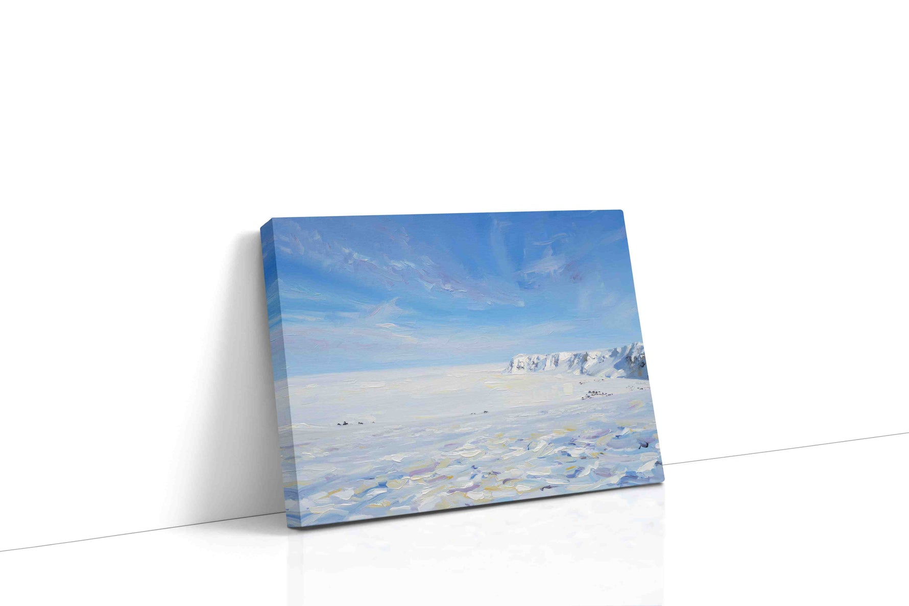 Whispers of Icy Horizons winter canvas print, gallery-wrapped, ready to hang