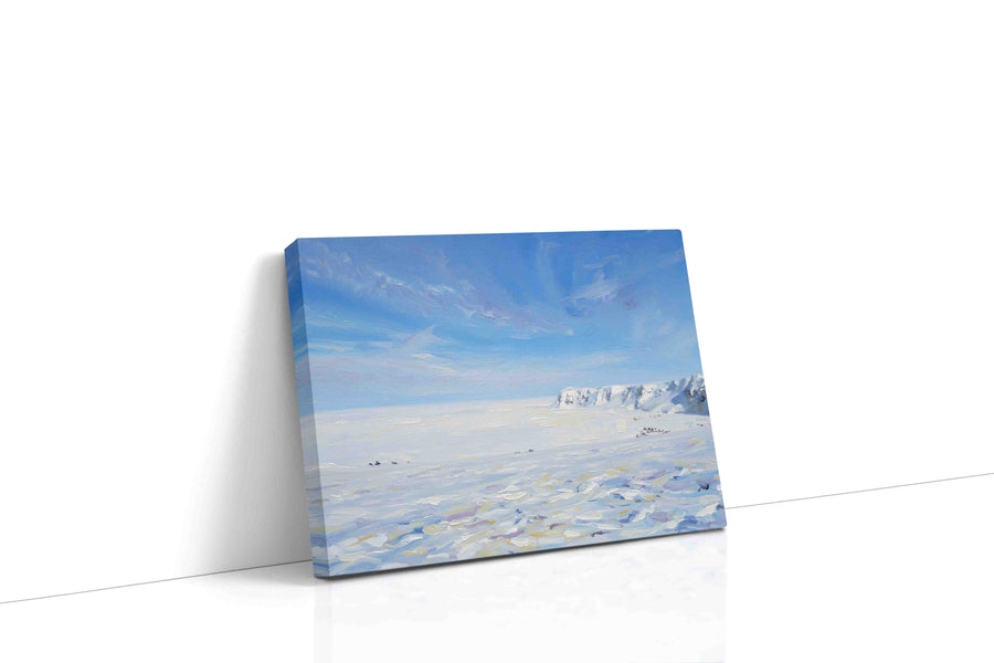 Whispers of Icy Horizons winter canvas print, gallery-wrapped, ready to hang
