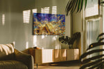 Golden Dreams Unveiled fortune canvas print, on wall, lifestyle preview