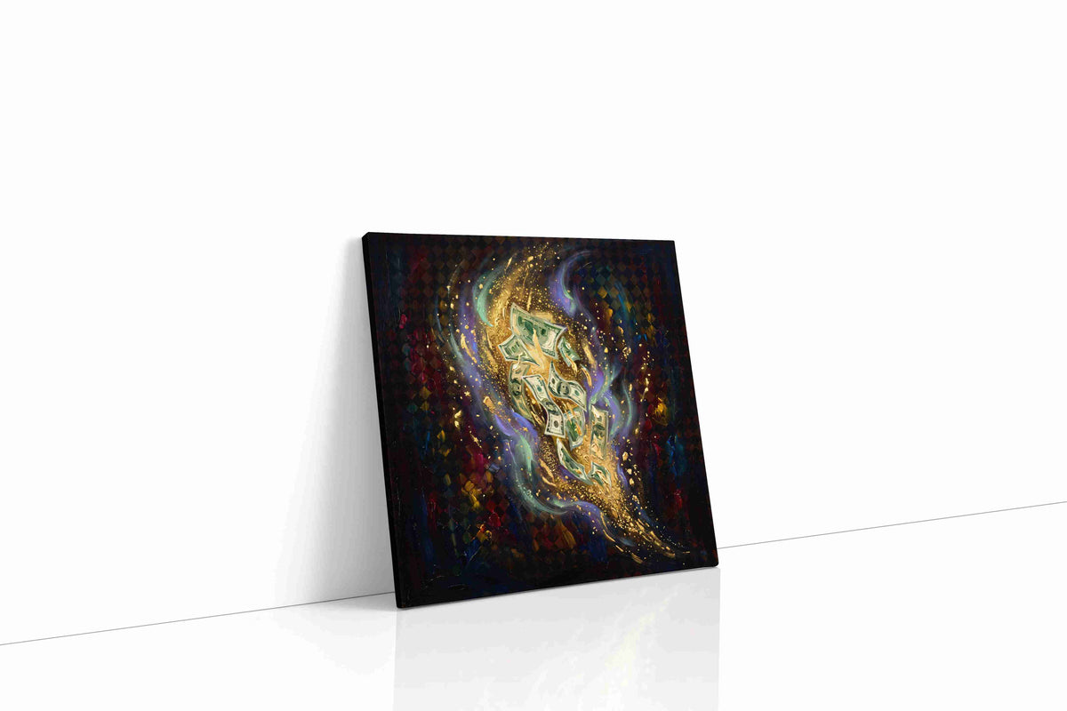 Lavish Whirlwind fortune canvas print, gallery-wrapped, ready to hang