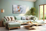 Winter's Winged Companions – winter canvas wall art, gallery-wrapped, ready to hang
