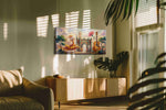 Dance of the Spanish Whirlwind dancing canvas print in a hung canvas mockup