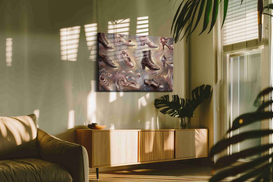 Dancing Through Time dancing canvas print, on wall, lifestyle preview