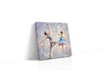Ethereal Ballet Harmony dancing canvas print gallery-wrapped square canvas studio shot