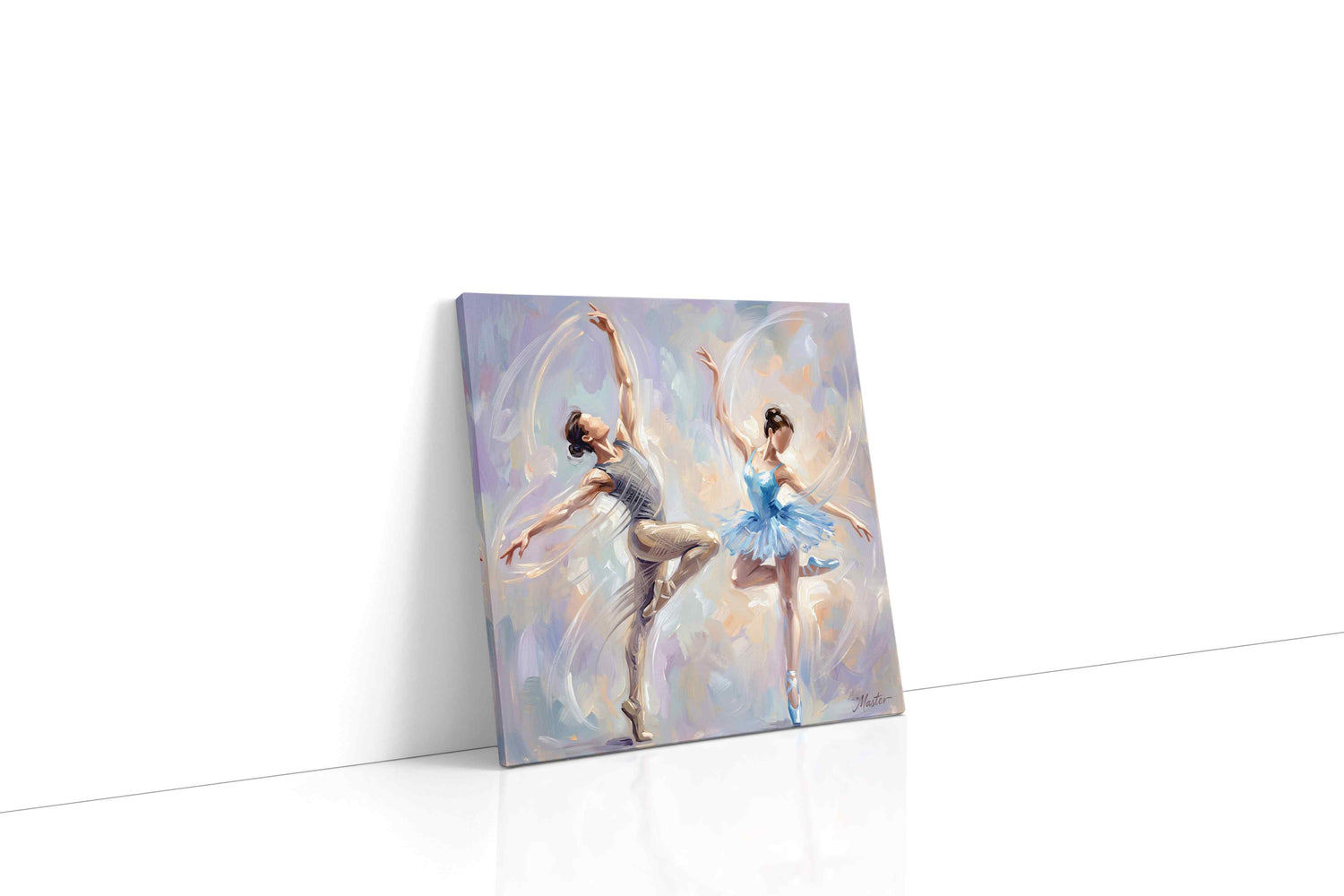 Ethereal Ballet Harmony dancing canvas print, gallery-wrapped, ready to hang