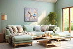 Ethereal Ballet Harmony dancing canvas print, hanging on wall