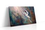 Ethereal Leap of Grace dancing canvas print gallery-wrapped landscape canvas studio shot