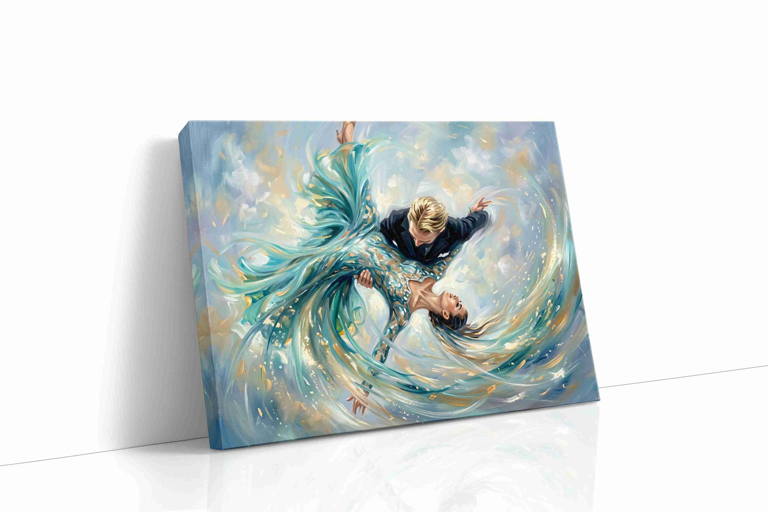 Waltz in the Heavens dancing canvas print, gallery-wrapped, ready to hang