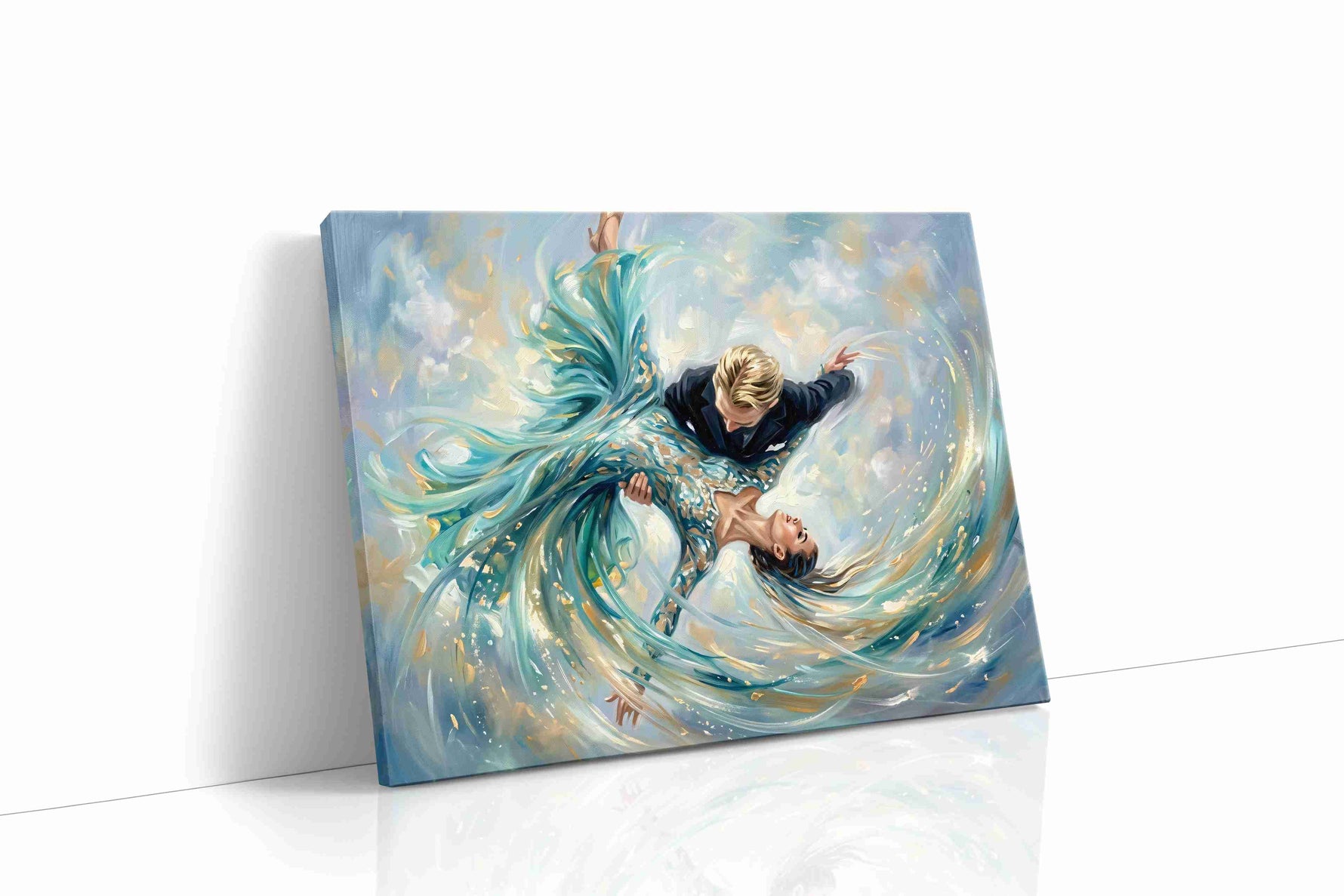 Waltz in the Heavens dancing canvas print gallery-wrapped landscape canvas studio shot