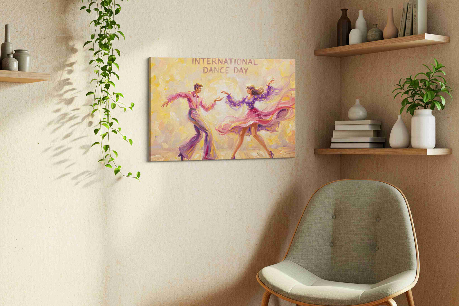 Waltz of Light – dancing canvas wall art, gallery-wrapped, ready to hang
