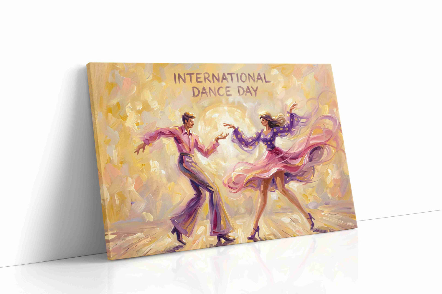 Waltz of Light dancing canvas print, gallery-wrapped, ready to hang