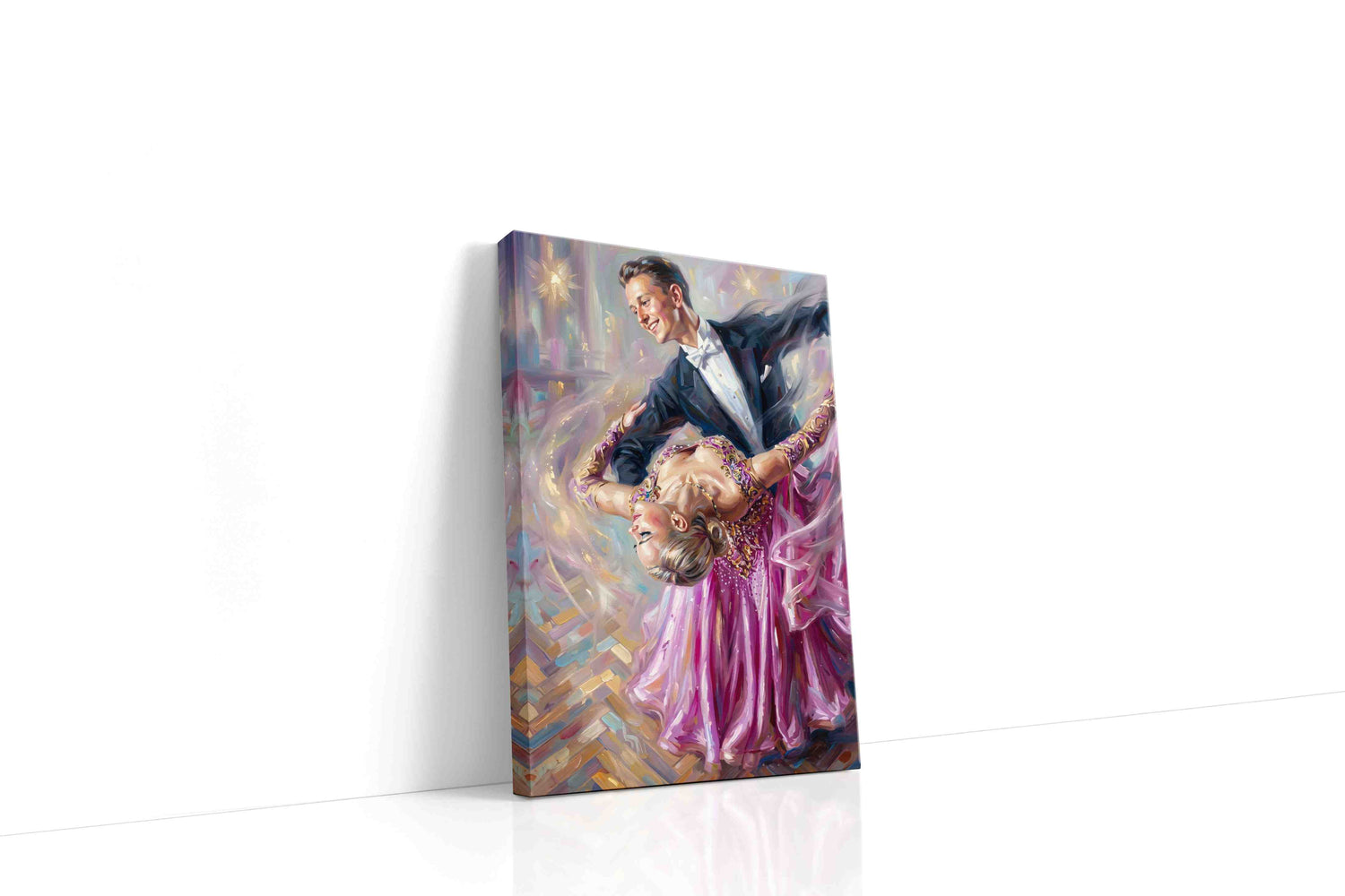 Waltz of Whispers dancing canvas print, gallery-wrapped, ready to hang