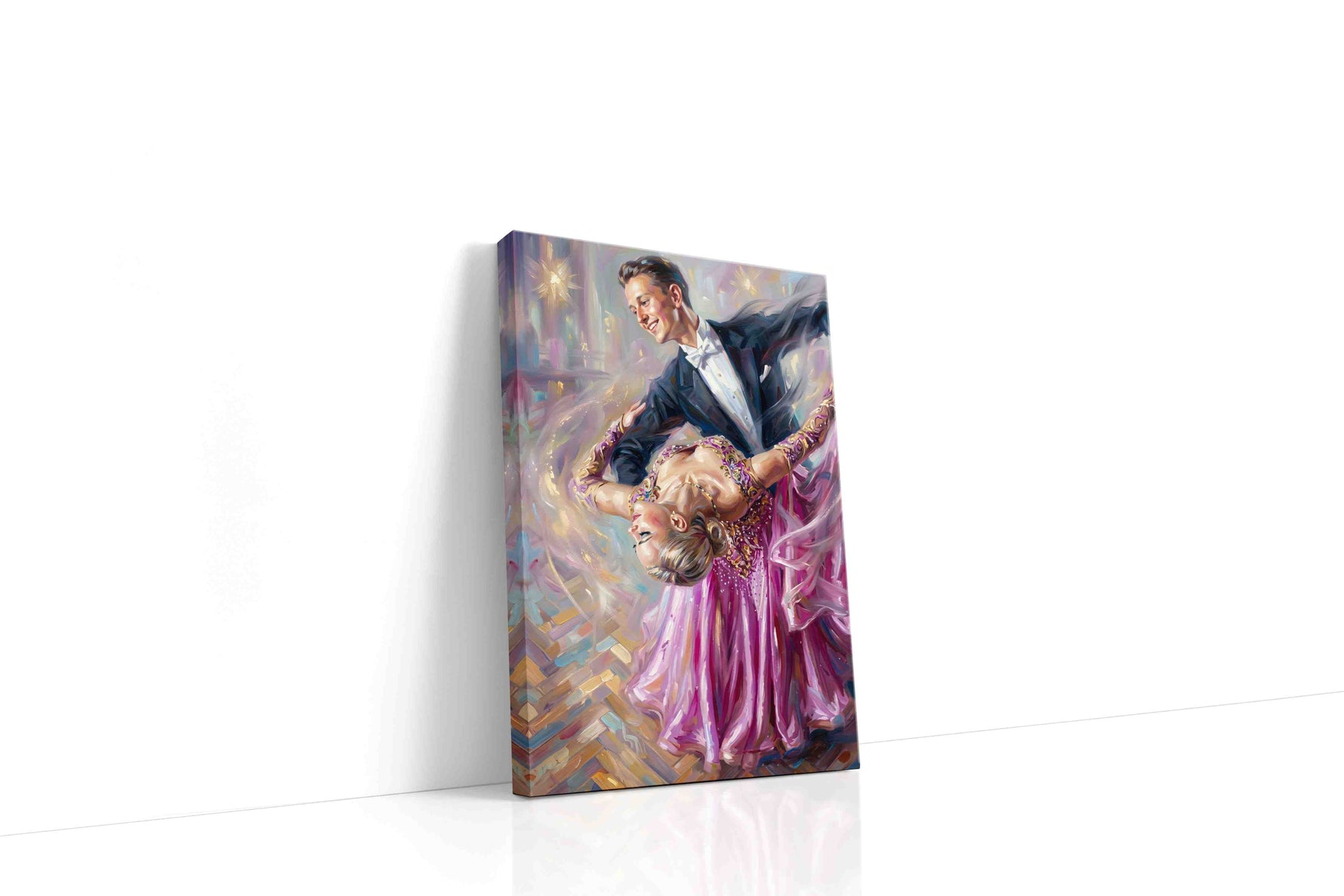 Waltz of Whispers dancing canvas print, gallery-wrapped, ready to hang