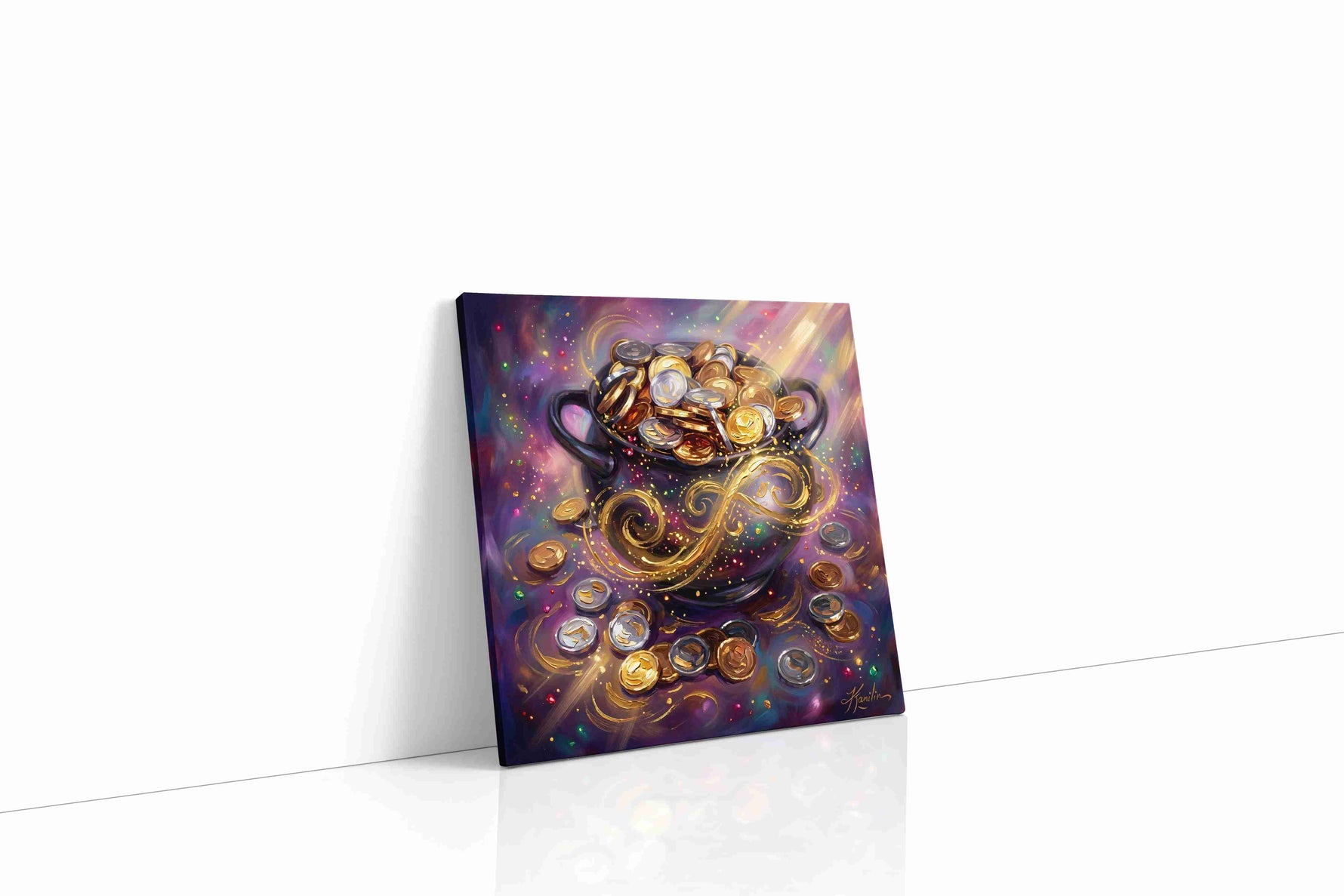 Cauldron of Endless Riches fortune canvas print, gallery-wrapped, ready to hang