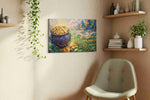Luminescent Fortune's Cauldron fortune canvas print, hanging on wall — view 2