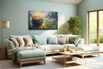 Luminescent Fortune's Cauldron fortune canvas print shown in a wall scene