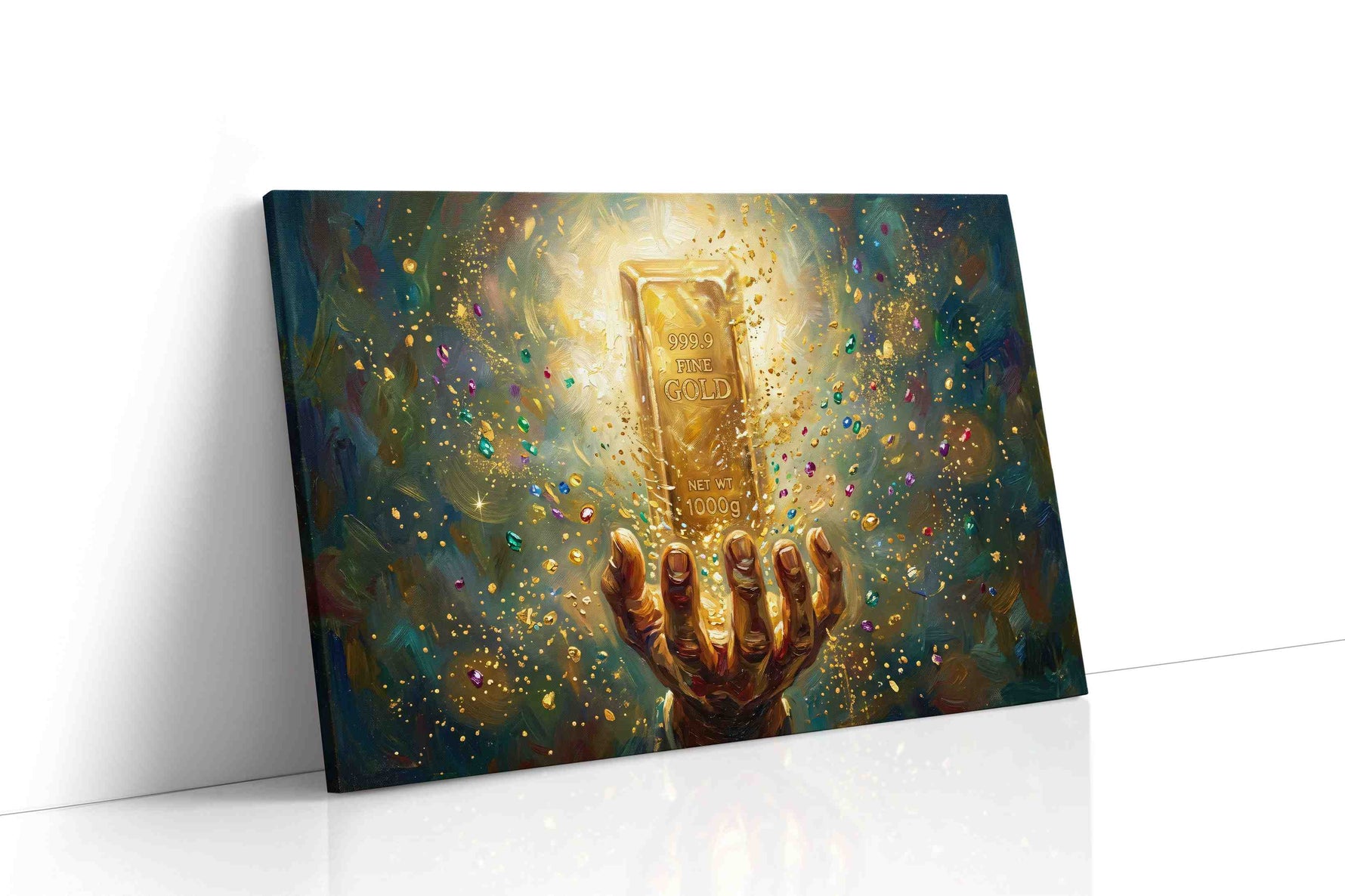 The Alchemist's Treasure fortune canvas print gallery-wrapped landscape canvas studio shot