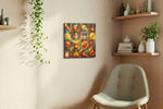 Festival of Golden Wishes fortune canvas print, displayed in a living room