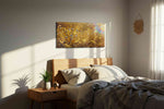 Golden Abundance Oasis – fortune canvas wall art, gallery-wrapped, ready to hang