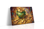Golden Dreams of Fortune fortune canvas print gallery-wrapped landscape canvas studio shot