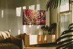 Golden Prosperity Festival fortune canvas print, hanging on wall