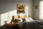 Jackpot Visions fortune canvas print, displayed in a bedroom