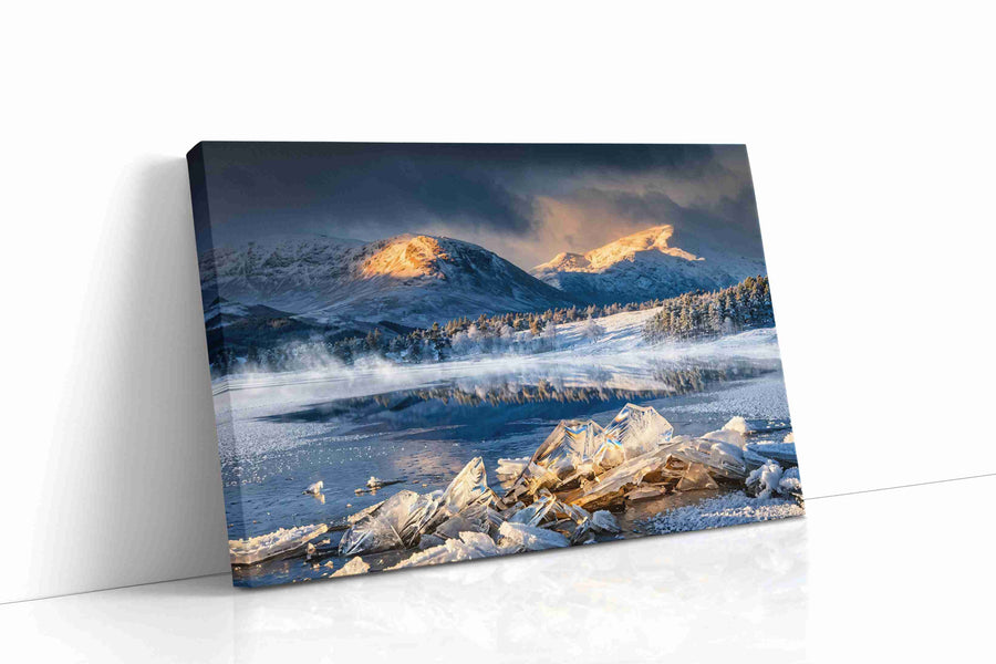 Ethereal Winter Serenity winter canvas print, gallery-wrapped, ready to hang