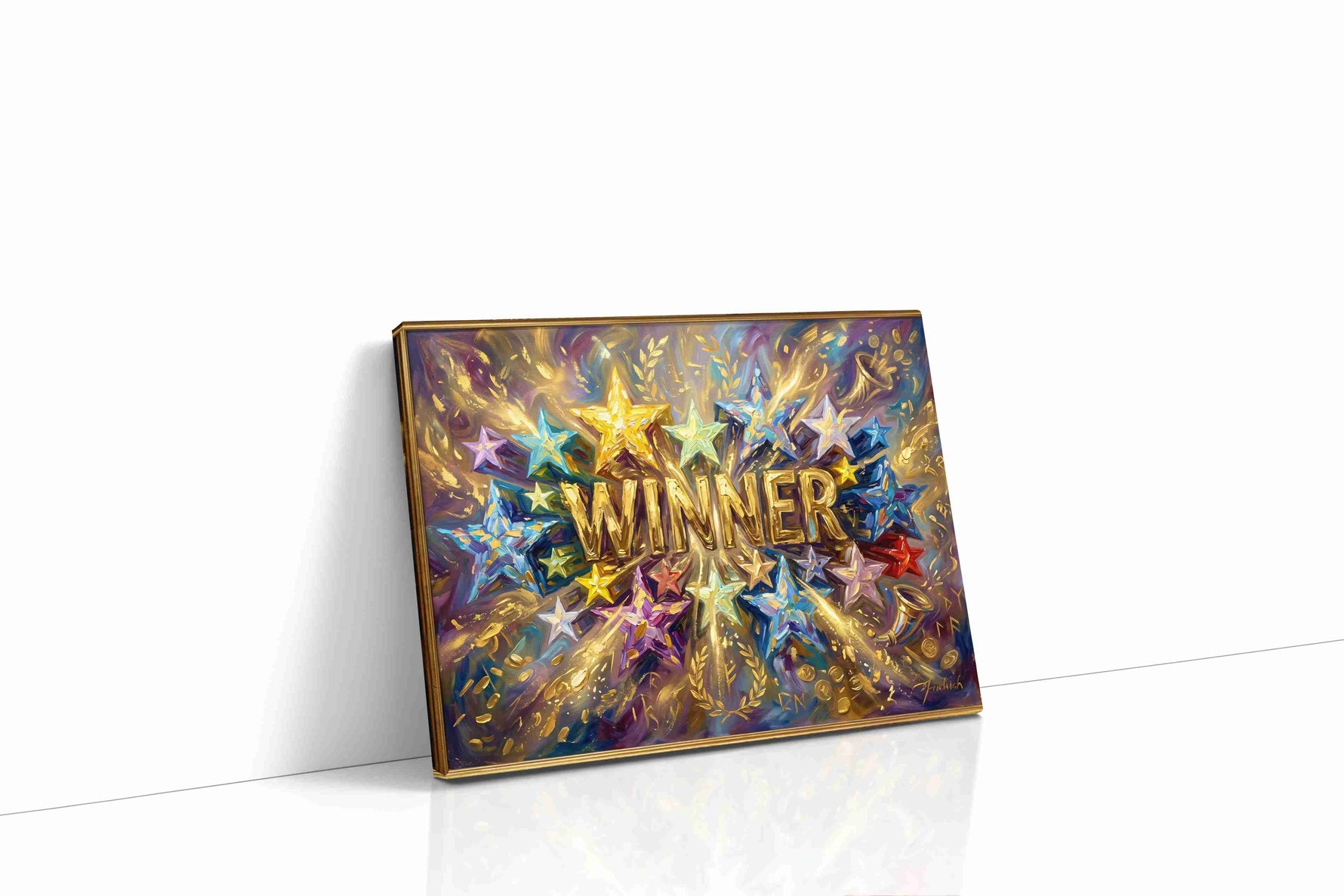 Cosmic Celebration of Triumph fortune canvas print, gallery-wrapped, ready to hang