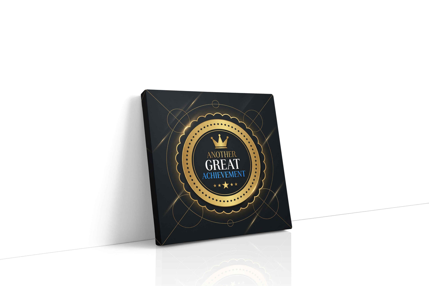 Crown of Triumph motivational canvas print, gallery-wrapped, ready to hang