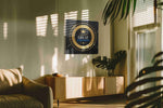 Crown of Triumph motivational canvas print in a contemporary interior mockup